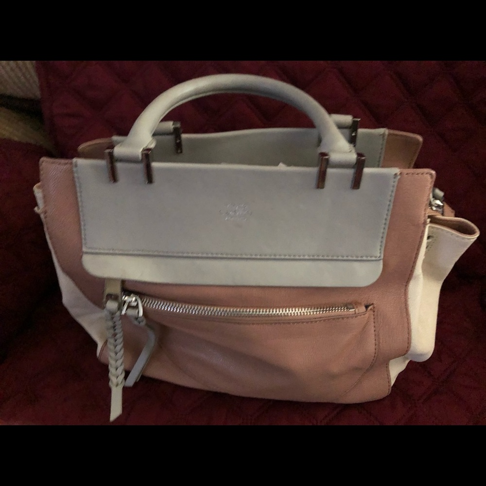 Vince Camuto bag tri color pink,grey,cream bag